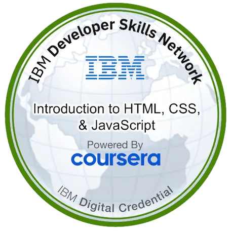 IBM Introduction to HTML, CSS, and JavaScript Badge